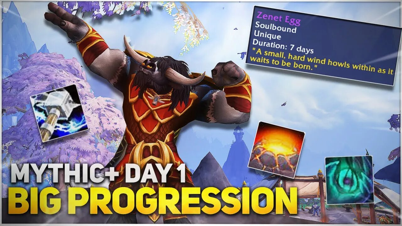 Day 1 M+ PROGRESSION and the SPECTRAL HEARTHSTONE! | World of Warcraft Dragonflight Playthrough 2