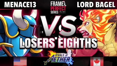 FPS Online Losers Top 8 - Menace13 (Shovel Knight, Ori, Ranno) vs. Lord Bagel (Zetterburn) - RoA