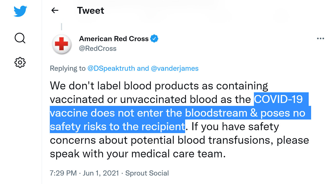 Tainted Vaccinated & Sodomite Blood - American/Canadian (Jesuit) Red Cross