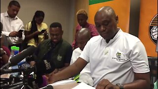 SOUTH AFRICA - Pretoria- Tshwane ANC briefing on sex allegations (Video) (YPG)