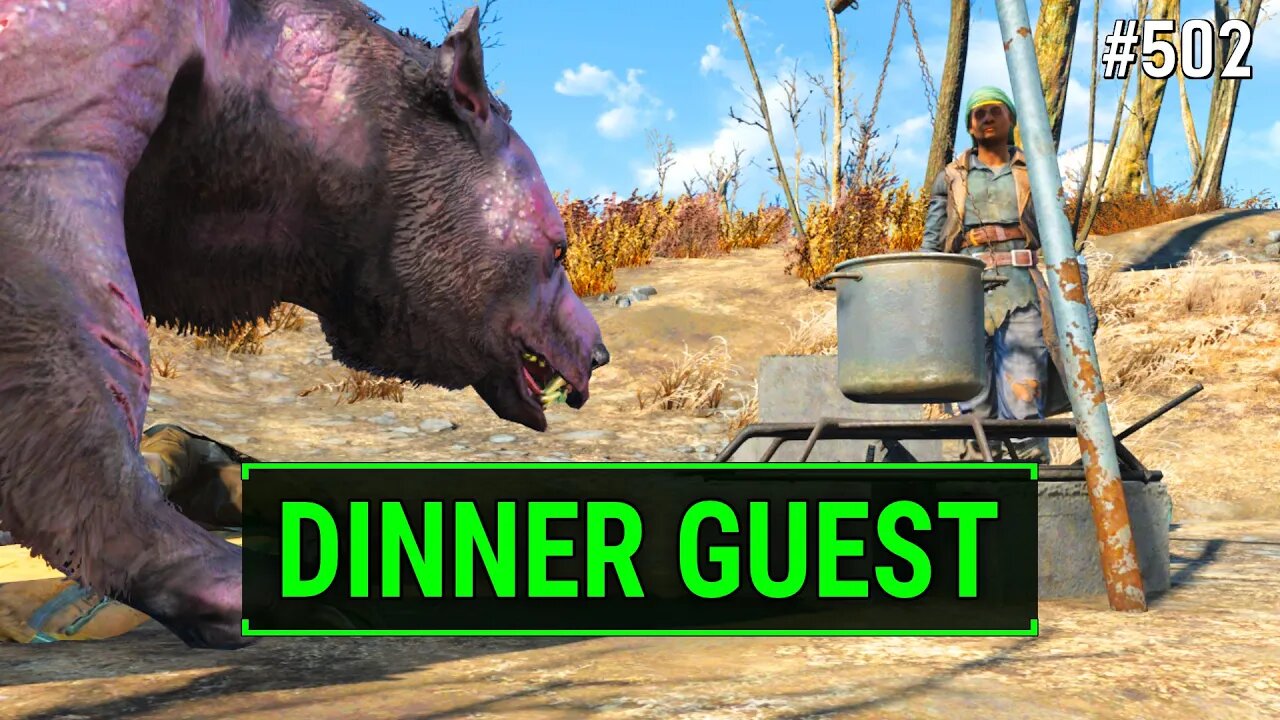 Fallout 4 Unmarked - An Unwanted Dinner Guest | Ep. 502