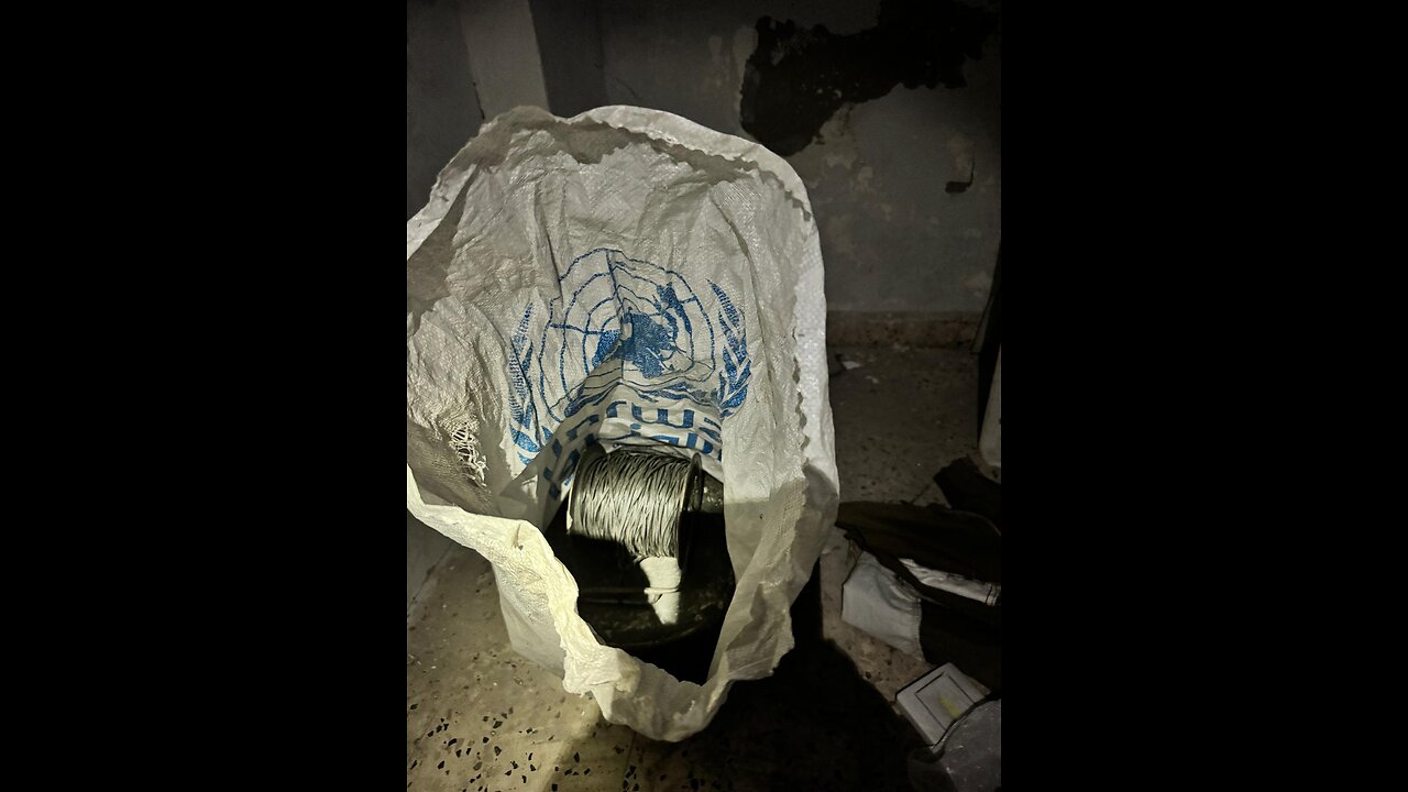 IDF: Explosives in UNRWA Bags and Hidden Weapons Near a School