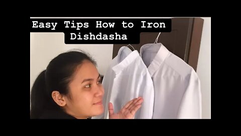 HOW TO IRON DISHDASHA CLOTHES #kuwait #ofwlife