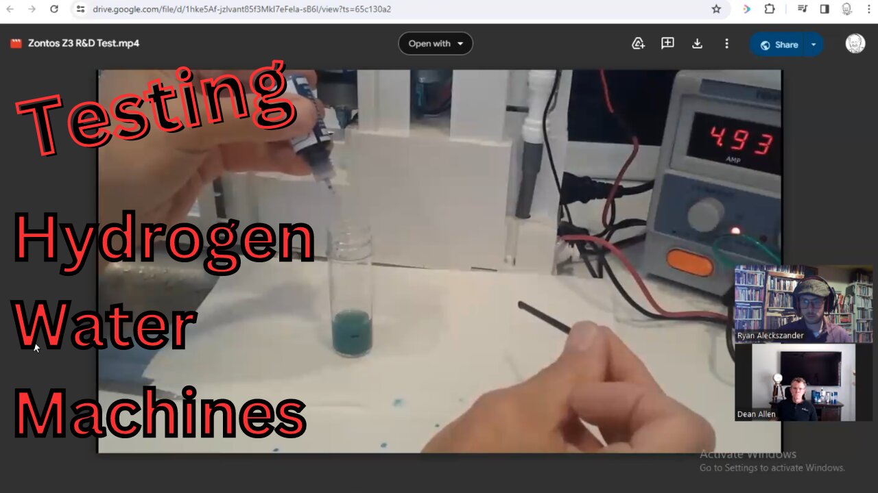 Testing Hydrogen Water Machines with Dean Allen