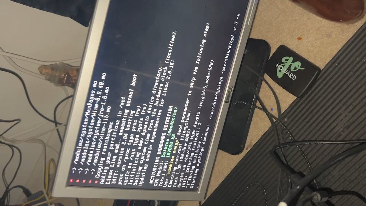 Booting up an old Celoron E tower
