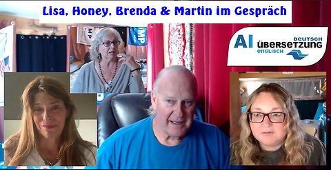 Martin Brodel informiert: Honey, Lisa, Brenda und Martin diskutieren ...