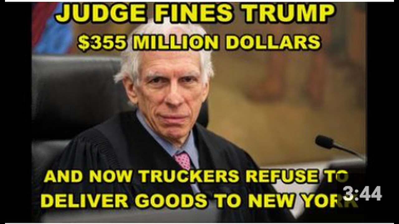 Truckers refuse to deliver goods to New York City after Trump loses his court case