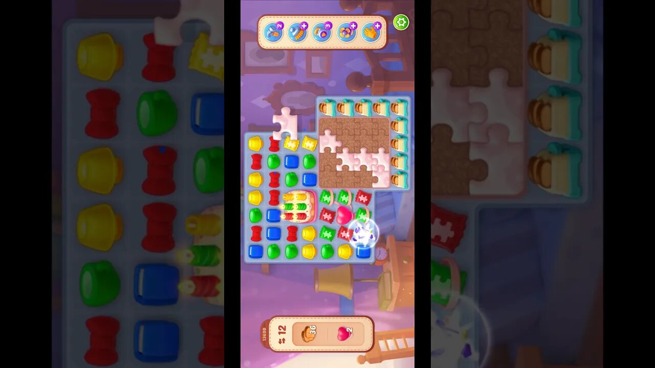 Shorts Playrix Homescapes Gameplay Walkthrough Level 13698-010