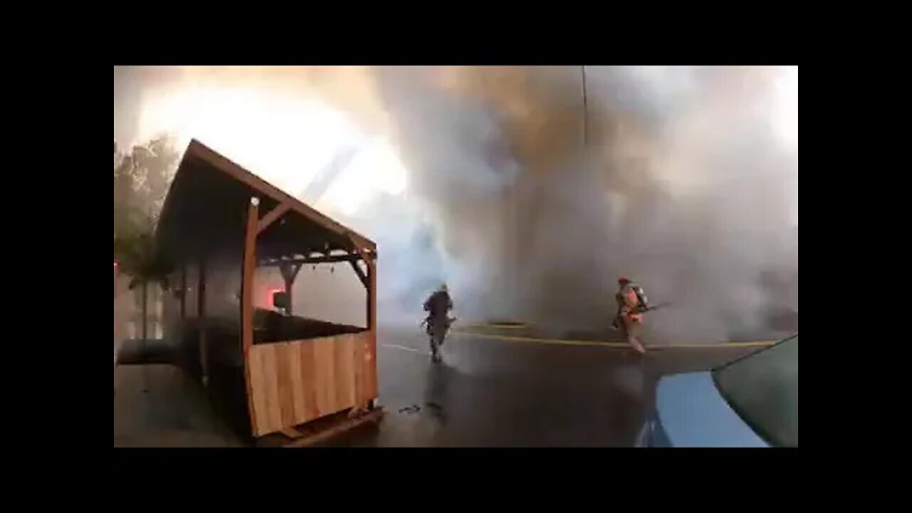 Scary Backdraft Explosion, Portland Oregon