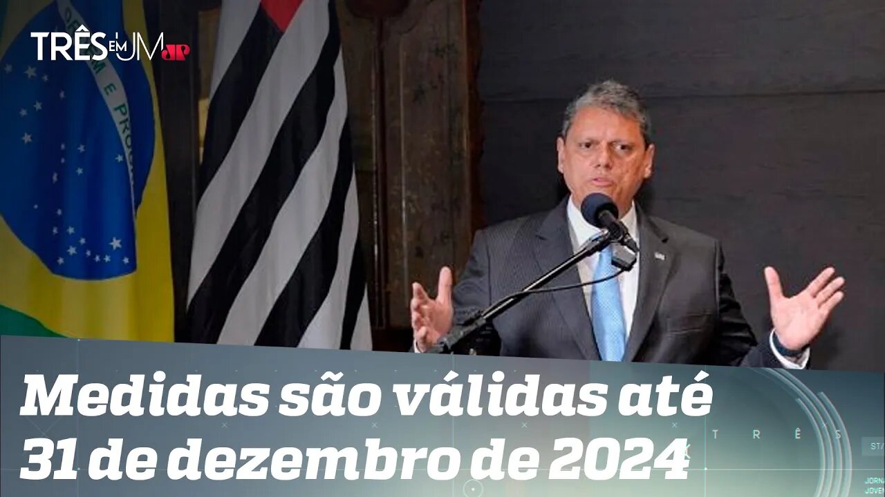 Tarcísio de Freitas assina decreto que reduz carga tributária de segmentos de SP