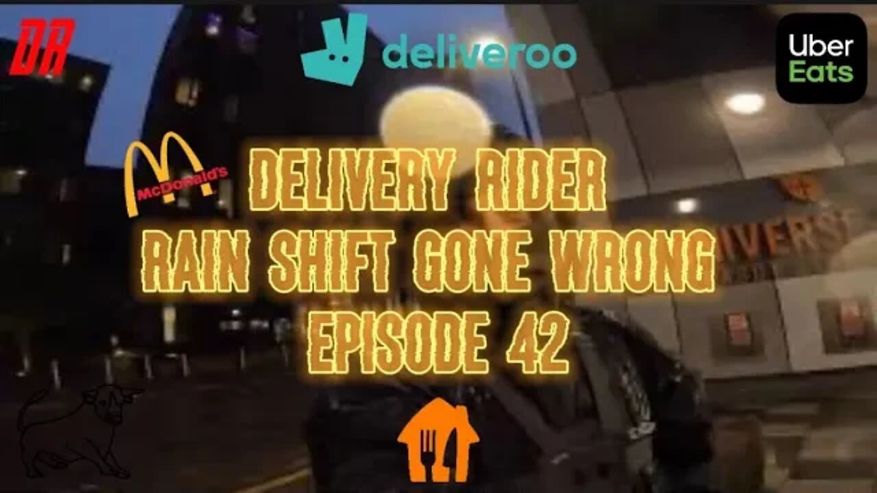 A day in the life UBEREATS & Deliveroo (RAIN SHIFT GONE WRONG) EP45