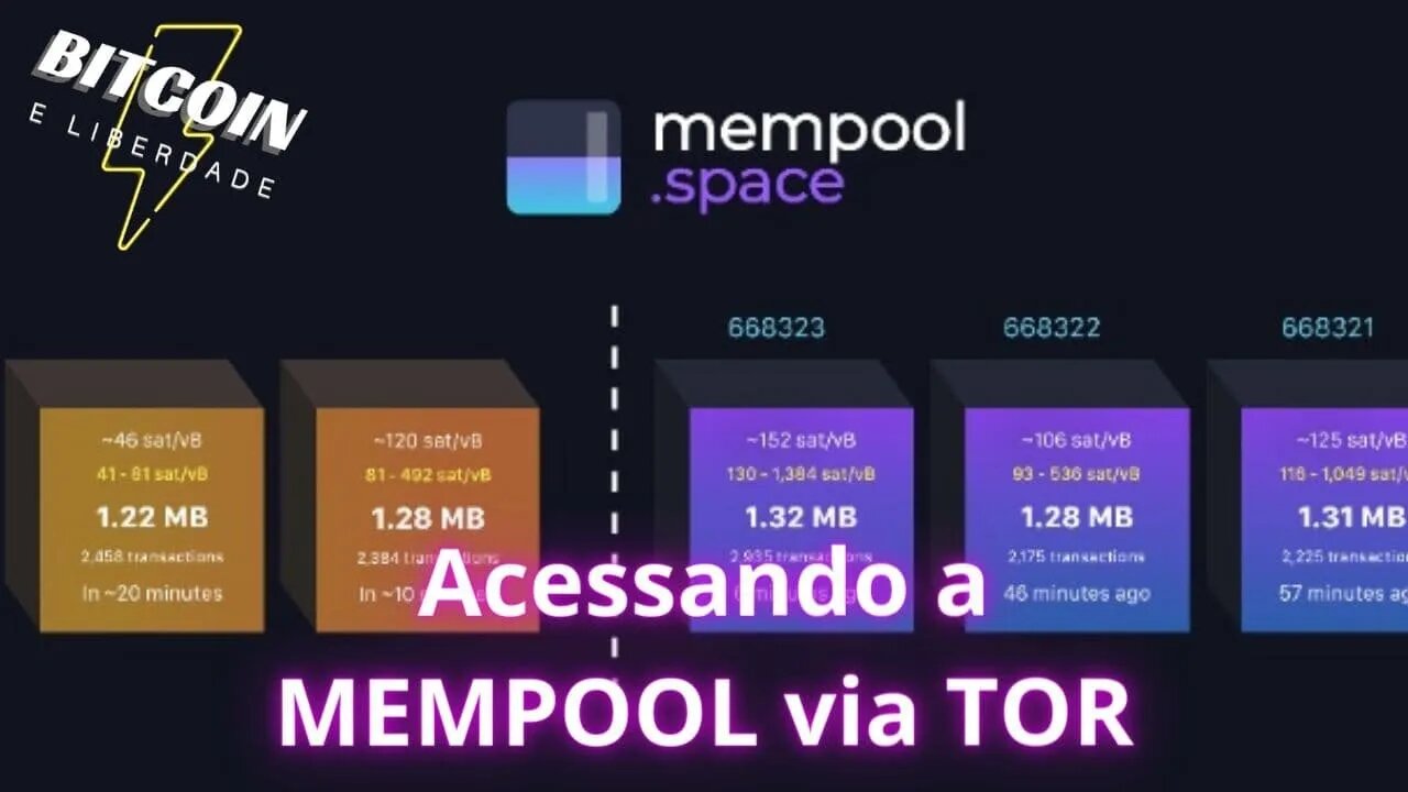 Como acessar a MEMPOOL via Deepweb no BRAVE - Utilizando TOR para acompanhar transações de #bitcoin