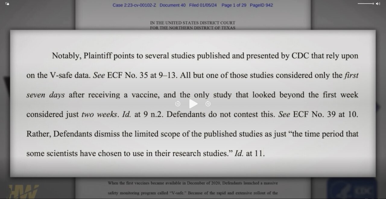 Attorney Aaron Siri Forces the CDC to release documents that Show how Corrupt they are!