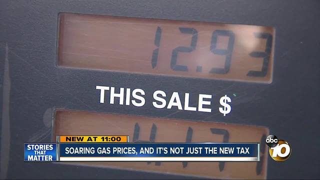 Soaring gas prices, and it's not just the new tax