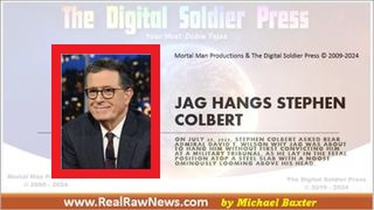 JAG Hangs Career Criminal Pedophile Stephen Colbert at Camp Blaz, GUAM.