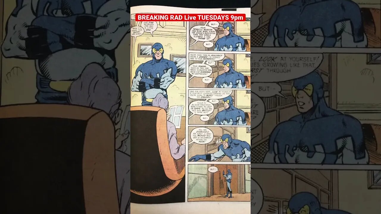 #JusticeLeague America 54, September 1991 by Giffen & Wozniak - Mutt’s longbox #BlueBeetle #comics