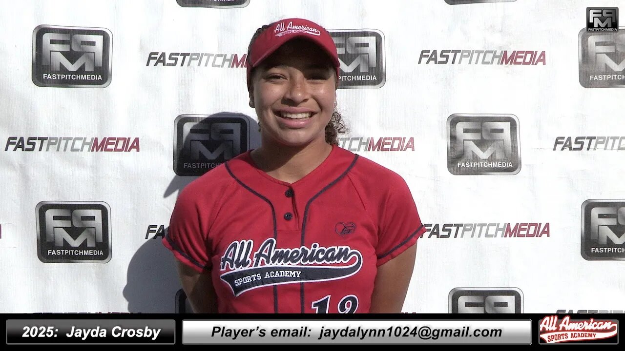 2025 Jayda Crosby Third Base & Outfield Softball Recruiting Skills Video - AASA Swickard McCafferty