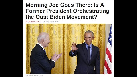 Morning Joe Thinks Obama is Behind Biden Coup