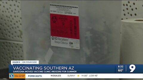 University of Arizona COVID-19 vaccination site moves indoors