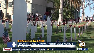 Memorial site created in front of USS Midway Museum