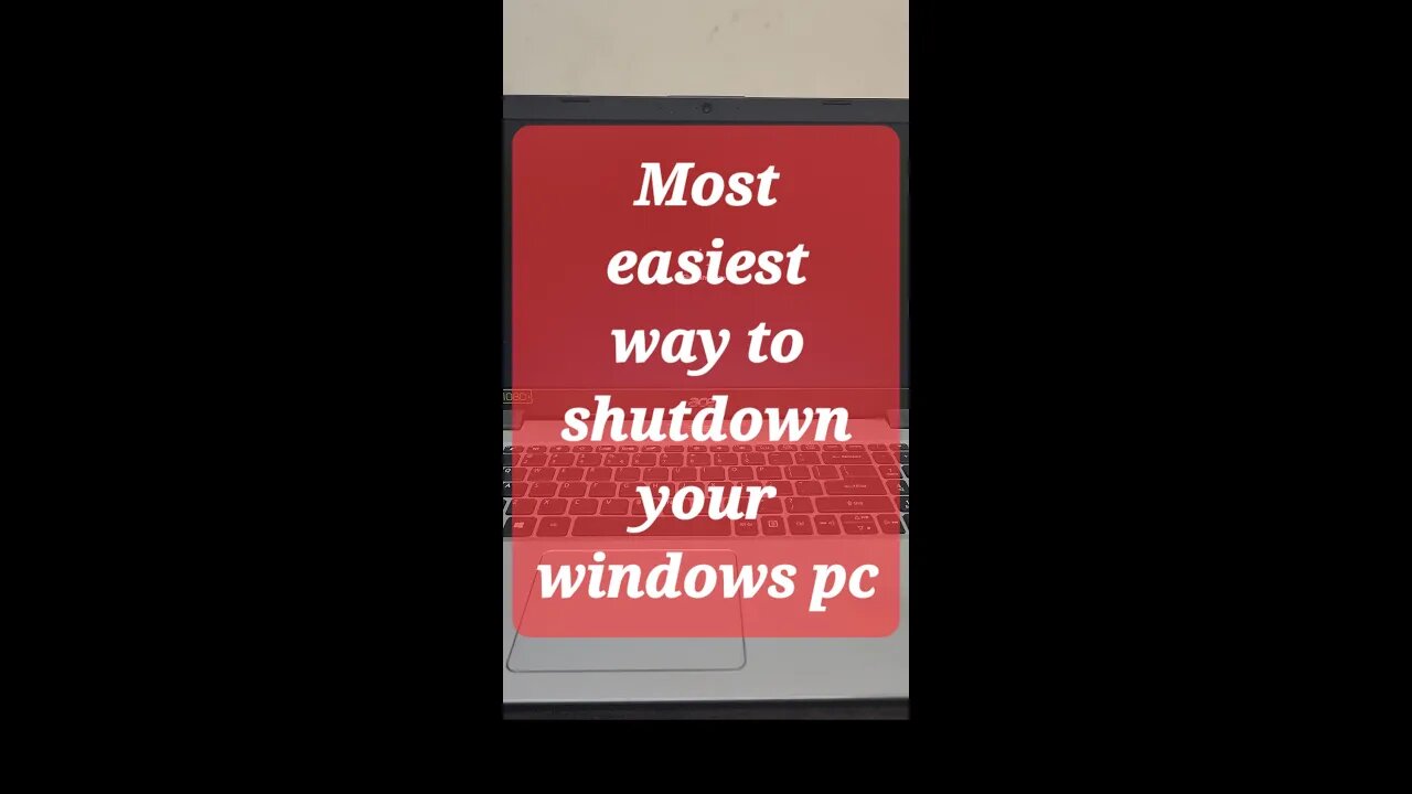 Most easiest way to shutdown windows pc #shorts #youtubeshorts