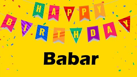 Happy Birthday to Babar - Birthday Wish From Birthday Bash