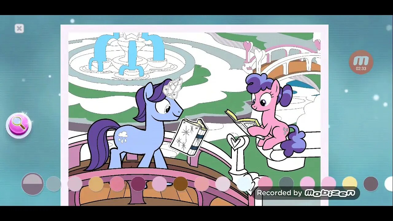 Painting some Unicorns in a Park! / MLP Color by Magic