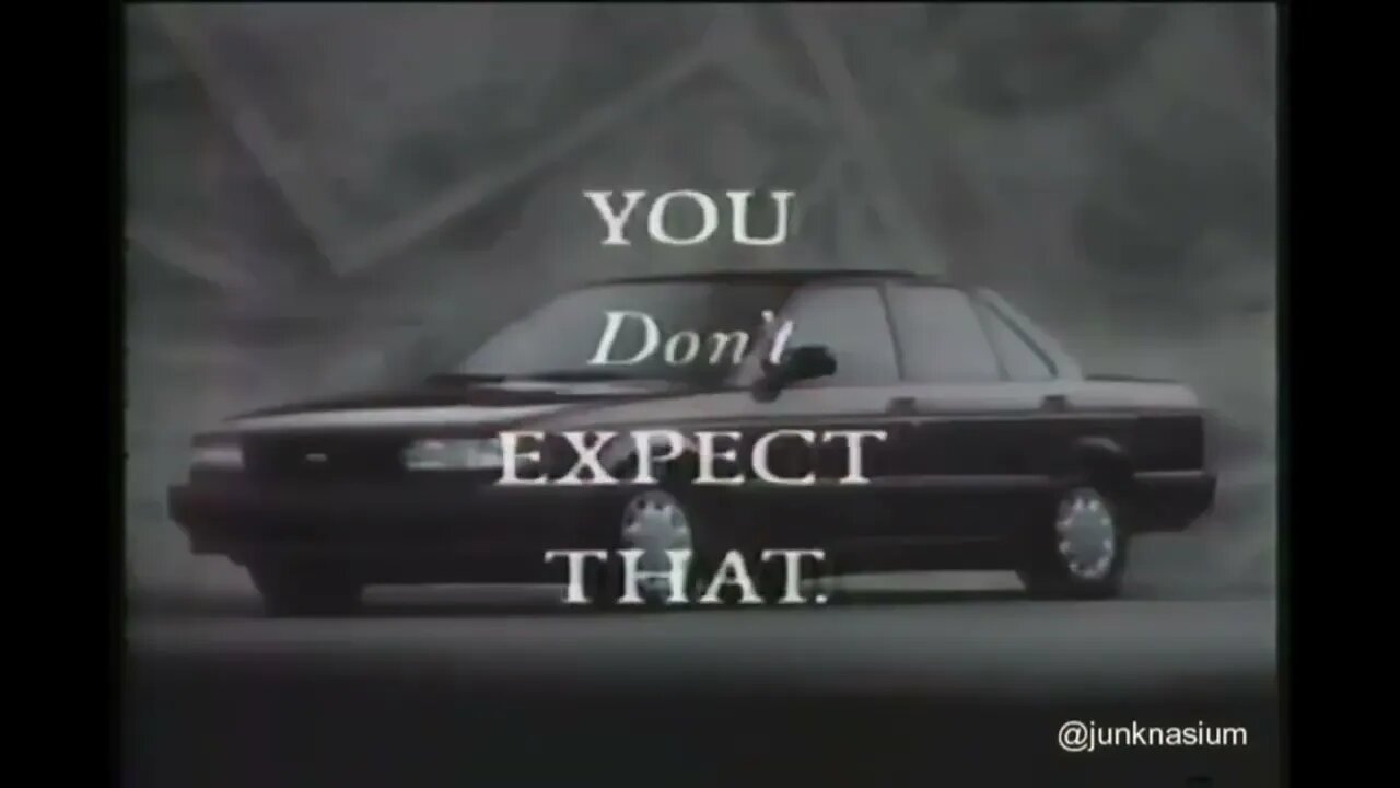 1993 Nissan Sentra Commercial "You Should Expect A Nissan, Fool" (90's Lost Media)