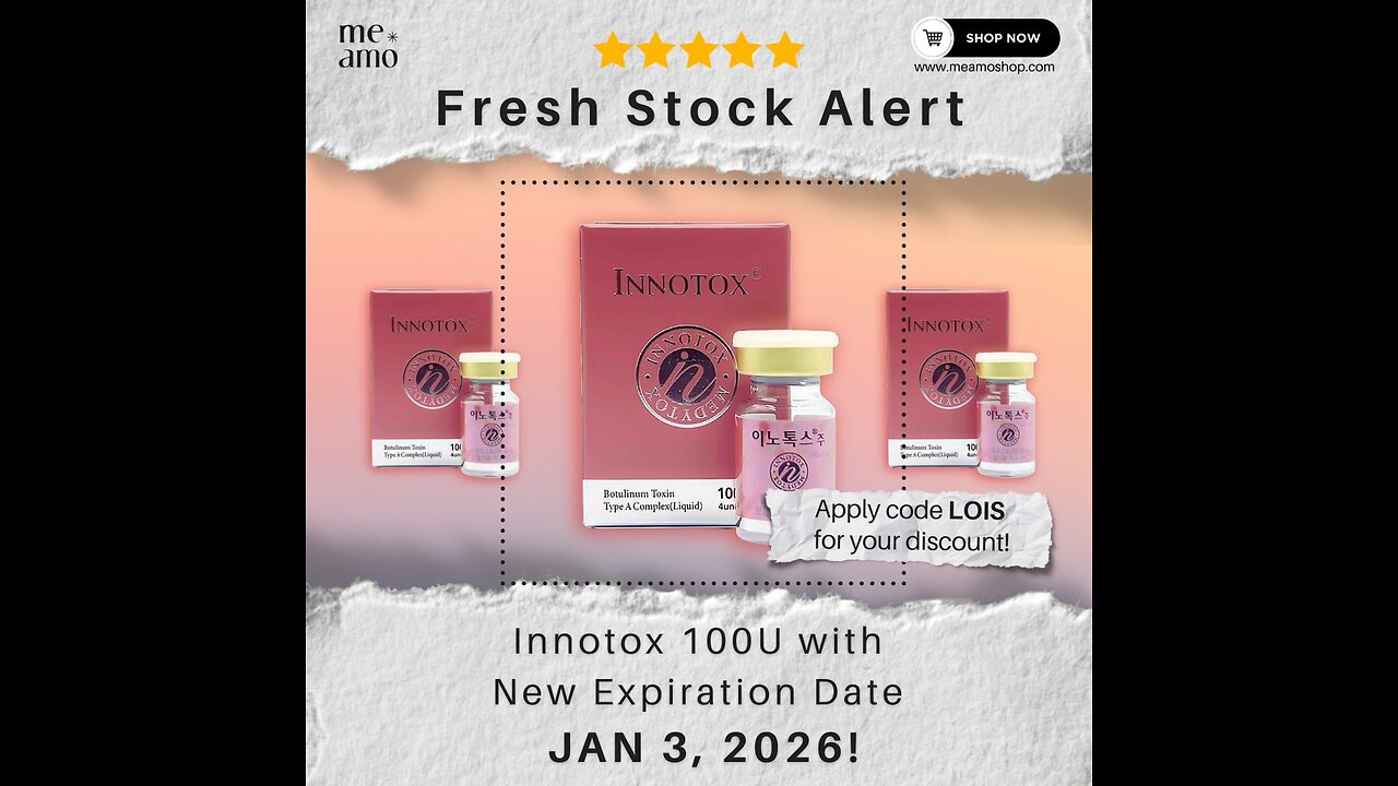 Fresh Stock Alert ‼️ Innotox @ Meamoshop Code LOIS save ❤️❤️