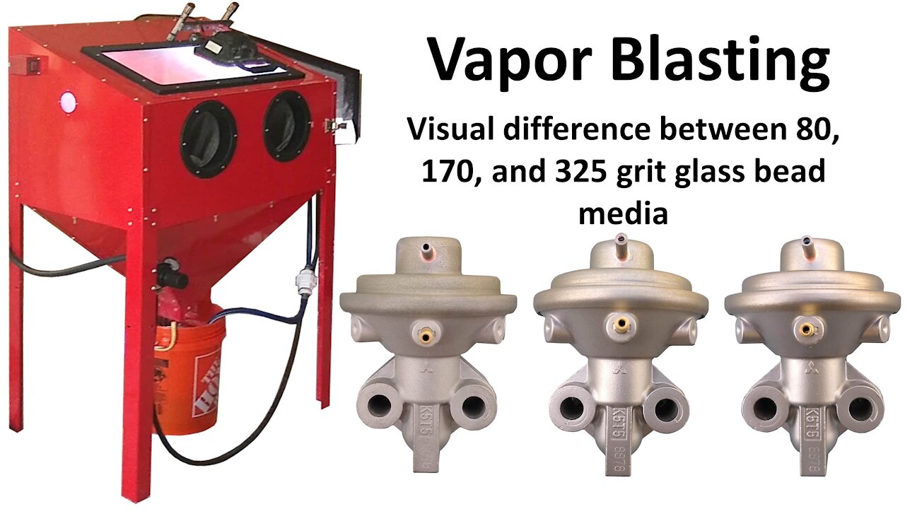 Vapor Honing Glass Bead Blasting Media Visual Finishes by Grit