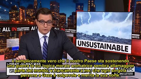 Chris Hayes (MSNBC) - La guerra a Gaza deve finire