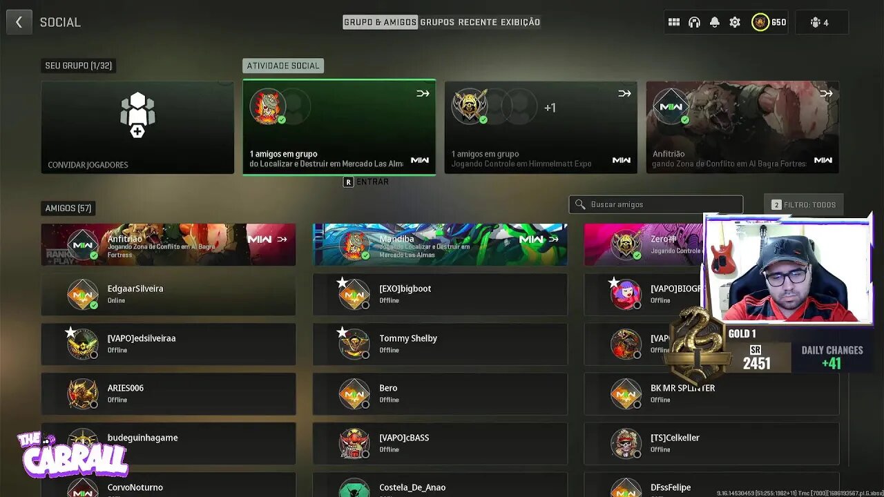 RUMO AO PLATINA!!! #COD #MW2 #RANKED