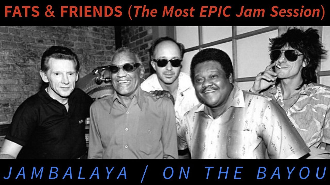 EPIC Jam Session: Fats Domino, Jerry Lee Lewis, Ray Charles, Ronnie Wood, Paul Shaffer, and MORE! — “Jambalaya/On the Bayou” (LIVE 1989)