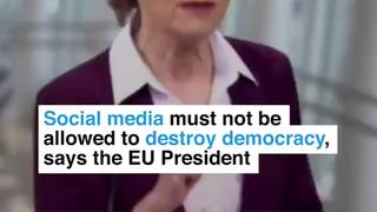 Social media must not be allowed to destroy democracy, says the EU President