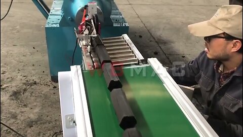 Automatic charcoal forming machine, automatic cutting coconu