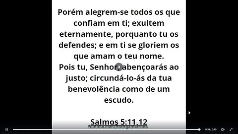 criando 1 canal de oracao a biblia on line salmos 1 ate 11