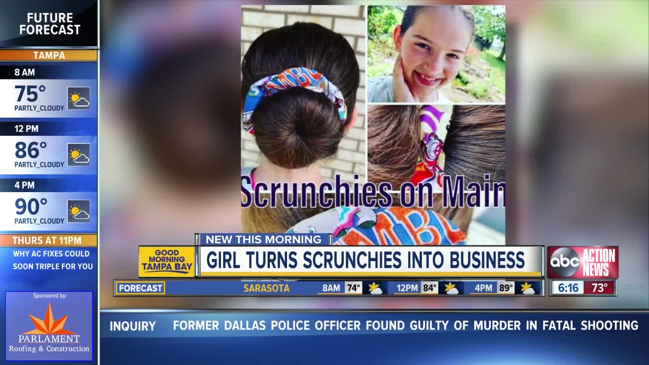 Pinellas Park girl helps shelter animals by selling her scrunchies