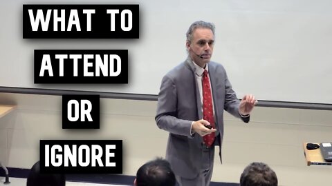 What Should You Attend or Ignore in Life? | Jordan Peterson