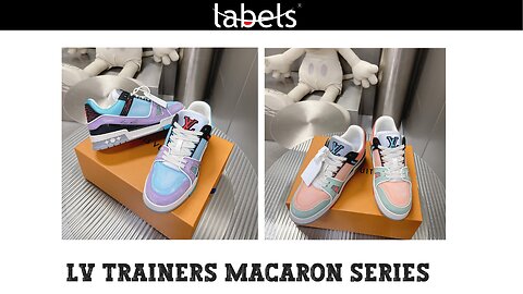 Best Quality LV Trainers Macaron Series by Labels