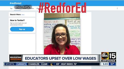 Phoenix-area teachers plan walkout Wednesday over low pay