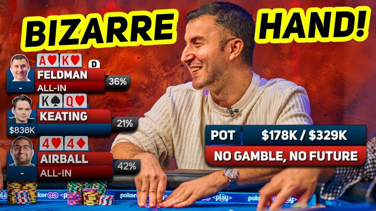 Hustler Casino's Ryan Feldman Plays The Biggest Pot of His Life! [INSANE RUNOUT]