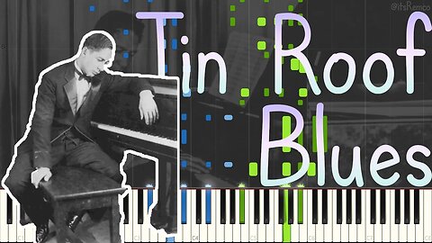 Jelly Roll Morton - Tin Roof Blues 1923 (Classic Jazz Piano Synthesia)