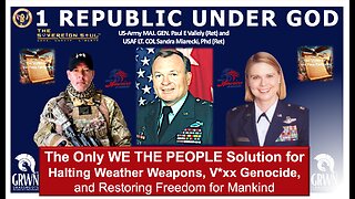 WWG1WGA "1 Republic Under God" MG Vallely/LTC Miarecki, the only We The People Solution for Freedom