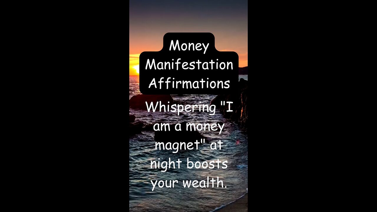 Money Affirmation