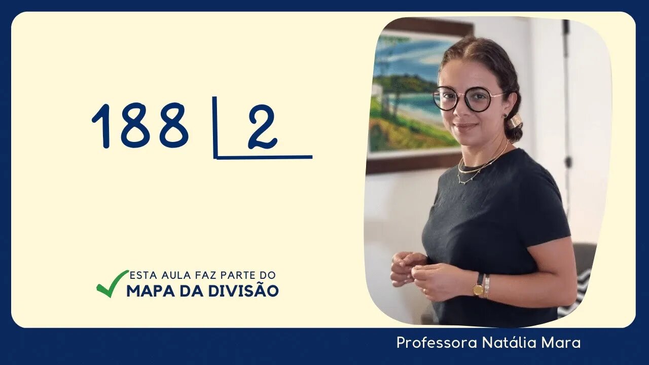 188 dividido por 2| Dividir 188 por 2 | 188/2 | 188:2 | 188÷2 | MATEMÁTICA REVISÃO JOVENS E ADULTOS