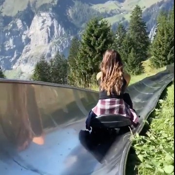 Beautiful Views On This Alpine Slide In Switzerland!!