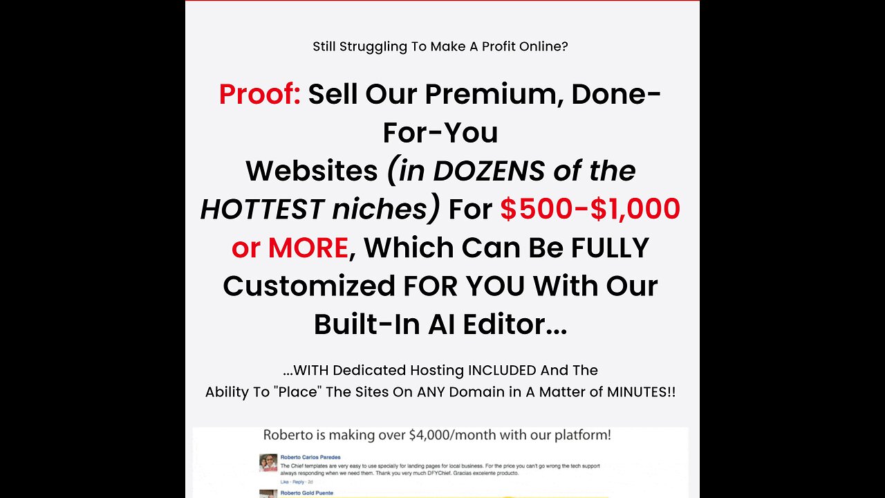 DFY Chief AI Overview: Make $500-$1000 Selling Stunning Websites with DFY Chief