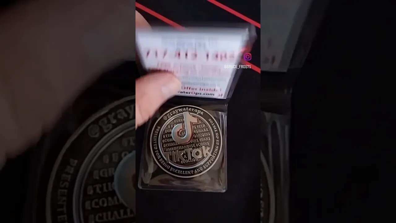 check out Graywaterops for custom challenge coins #lifestyleinfluencer #vlogger