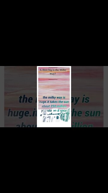 How big is the Milky Way? The Milky Way is huge.It takes the Sun about250 million yearsto