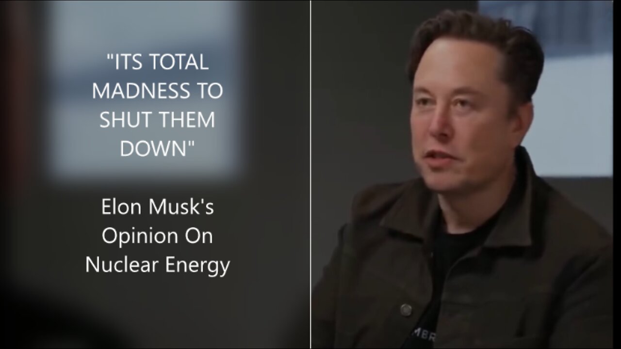 Its Total Madness | Elon Musk On Nuclear Energy